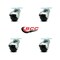 Service Caster 2 Inch Bright Chrome Hooded Top Plate Ball Casters, 4PK SCC-TP01S20-POS-BC-4 - alternate 5
